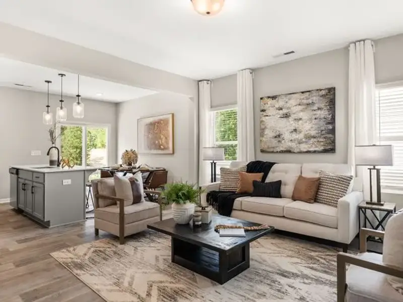 Representative furnished interior of a home built from the Canterbury by True Homes in The Retreat at Reedy Fork Ranch, Greensboro (Image 16).