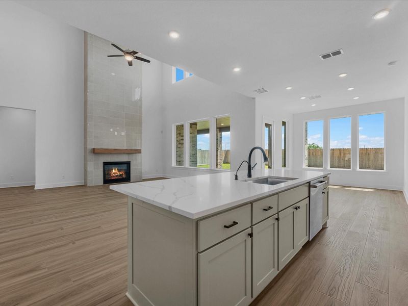 Furnished interior view inside a new home in Harvest Green, Richmond (Image 5).