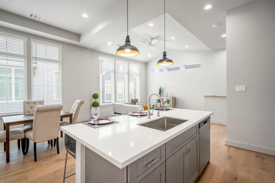 Furnished interior view inside a new home in , Houston (Image 32).