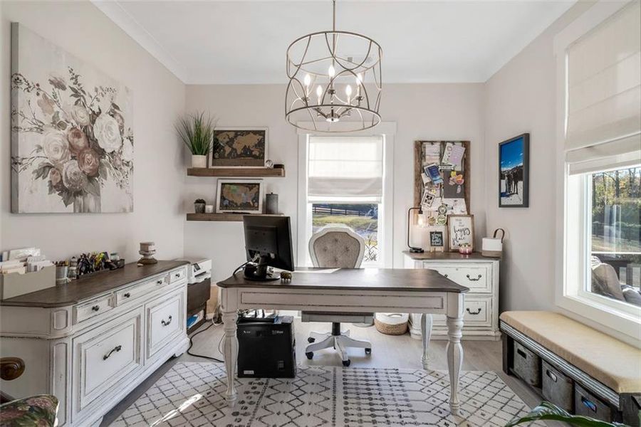 Furnished interior view inside a new home in , Commerce (Image 4).