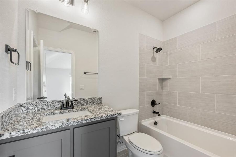 Furnished interior view inside a new home in Coyote Crossing, Godley (Image 14).