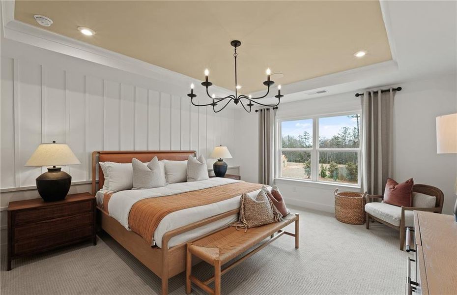 Furnished interior view inside a new home in Reunion, Flowery Branch (Image 14).
