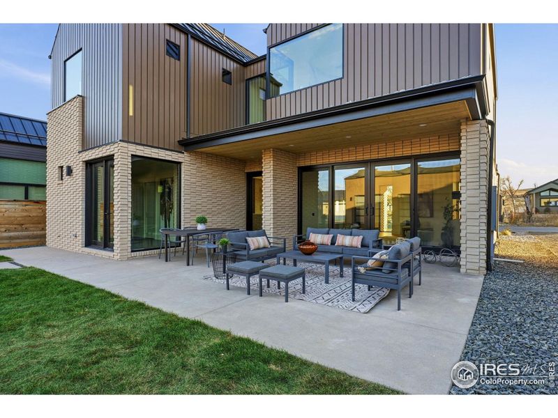 Exterior details and patio area of a home in , Superior (Image 34).