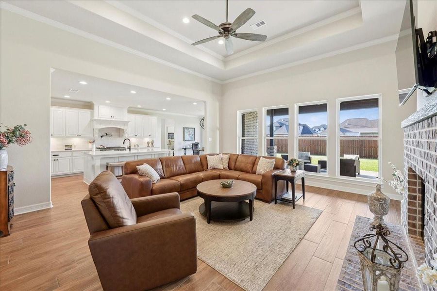 Furnished interior view inside a new home in , Beaumont (Image 39). Furnished interior view inside a new home in , Beaumont (Image 39).