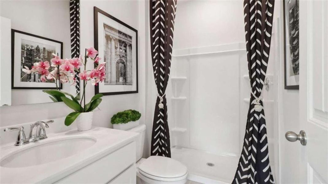 Furnished interior view inside a new home in Townes at Asbury, Hapeville (Image 33).
