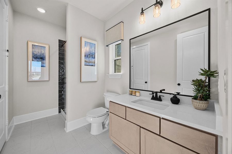 Representative furnished interior of a home built from the The Cameron by Westin Homes in Flora - 60', Hutto (Image 18).