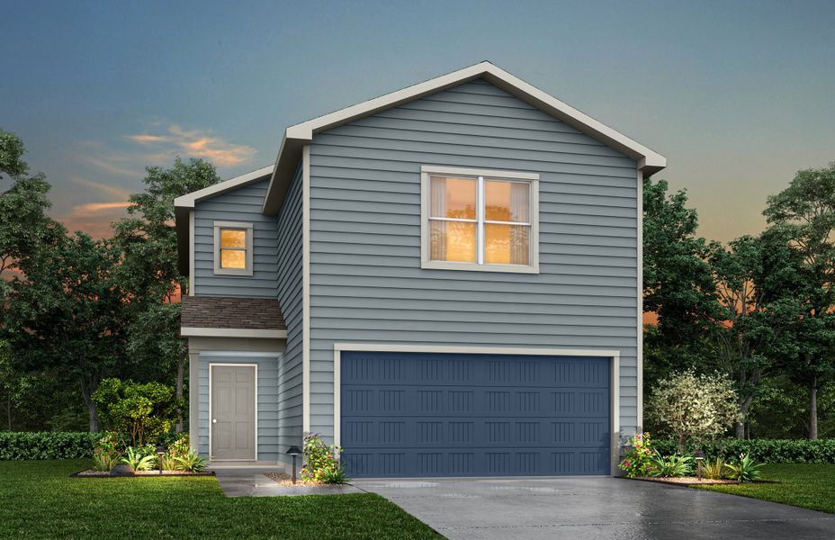 Representative exterior photo of a completed home built from the Glacier by National HomeCorp in Courtland Place, Cleburne, TX (Image 18).