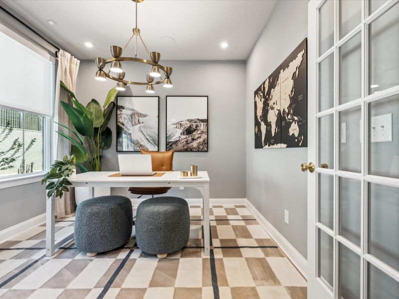 Representative furnished interior of a home built from the Hudson by Tri Pointe Homes in Old Town Village, Waxhaw (Image 11).