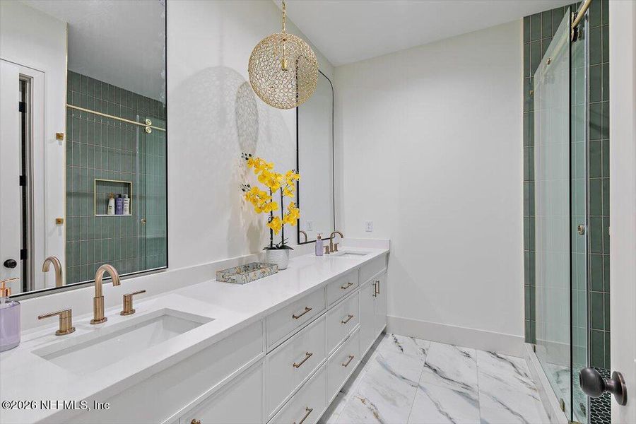 Furnished interior view inside a new home in , Jacksonville Beach (Image 18). Furnished interior view inside a new home in , Jacksonville Beach (Image 18).