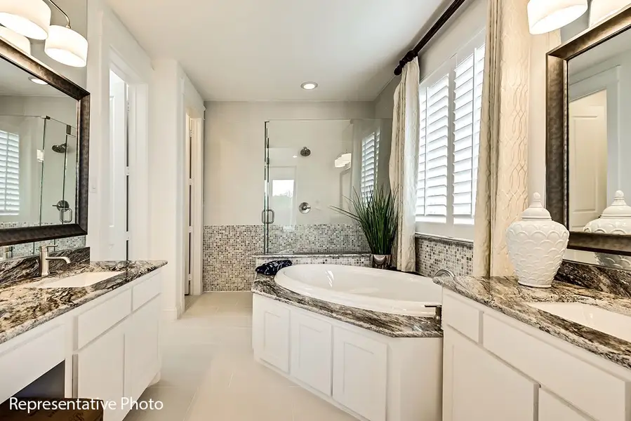 Representative furnished interior of a home built from the Alexandria II by Grand Homes in Grand Oaks, Celina (Image 11).