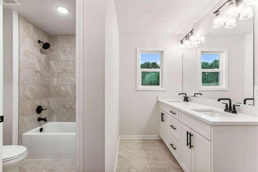 Furnished interior view inside a new home in , Buford (Image 33).
