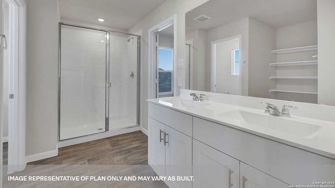 Furnished interior view inside a new home in Whisper South, San Marcos (Image 7).
