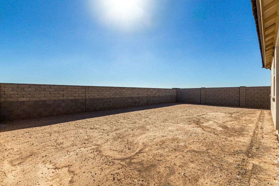 Exterior details and patio area of a home in Elara at Moonlight, Maricopa (Image 3).