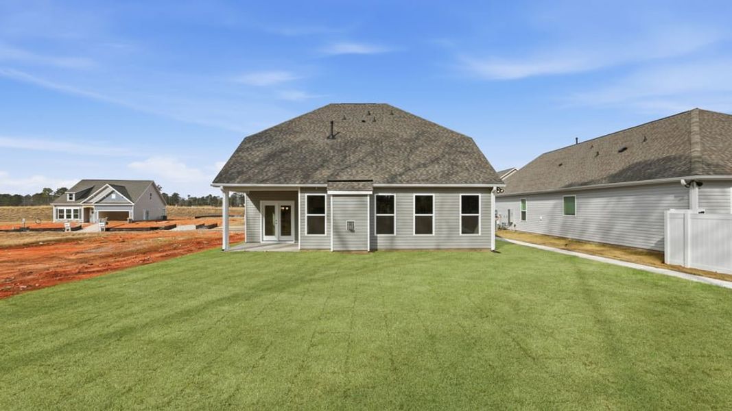 Exterior details and patio area of a home in Seven Oaks, Greenwood (Image 4). Exterior details and patio area of a home in Seven Oaks, Greenwood (Image 4).