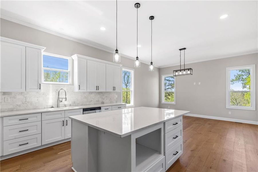 Furnished interior view inside a new home in , Atlanta (Image 10).