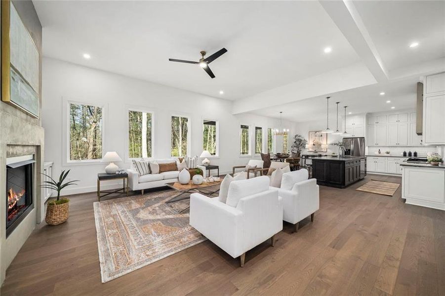 Furnished interior view inside a new home in , Acworth (Image 12).