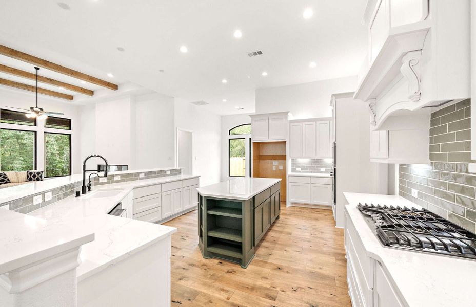 Furnished interior view inside a new home in Bridgeland 60′, Cypress (Image 5).