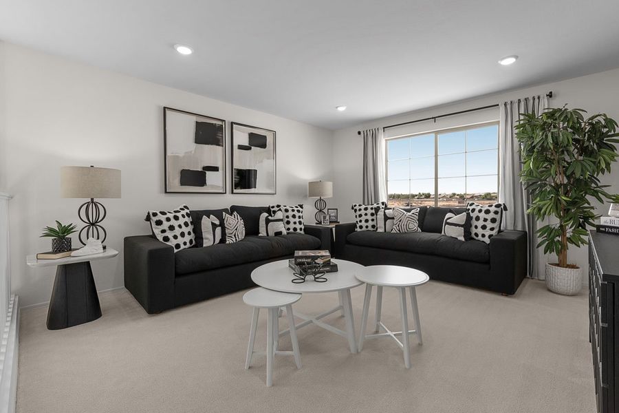 Representative furnished interior of a home built from the 2373 Modeled by KB Home in Bella Camino Traditions, San Tan Valley (Image 9). Representative furnished interior of a home built from the 2373 Modeled by KB Home in Bella Camino Traditions, San Tan Valley (Image 9).