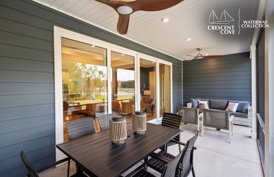 Representative exterior details of a home built from the Stardom - Waterway Collection by Pulte Homes in Crescent Cove, Myrtle Beach (Image 3).