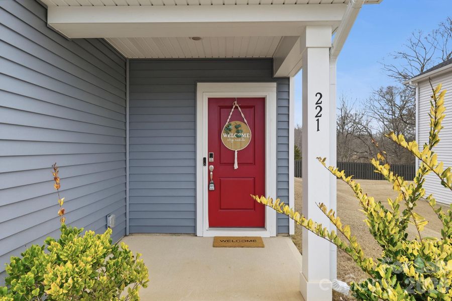 Exterior details and patio area of a home in , Shelby (Image 3).