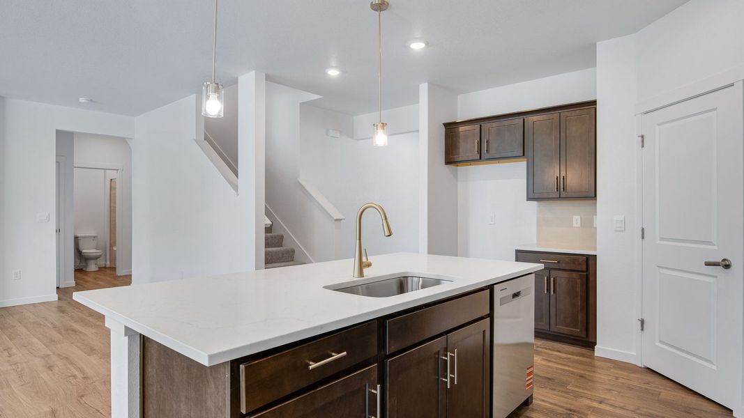 Furnished interior view inside a new home in Trails at Crowfoot, Parker (Image 12).