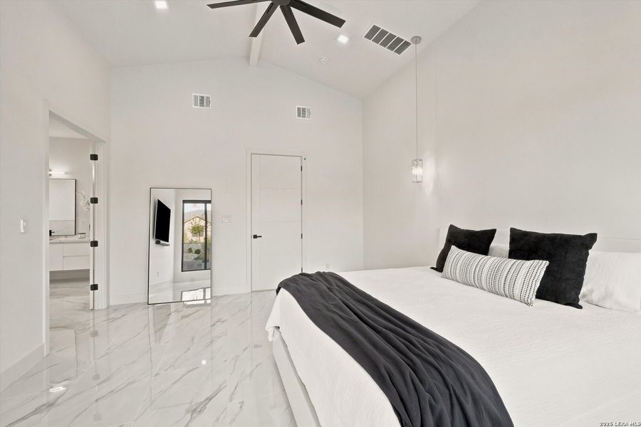 Furnished interior view inside a new home in , San Antonio (Image 69).