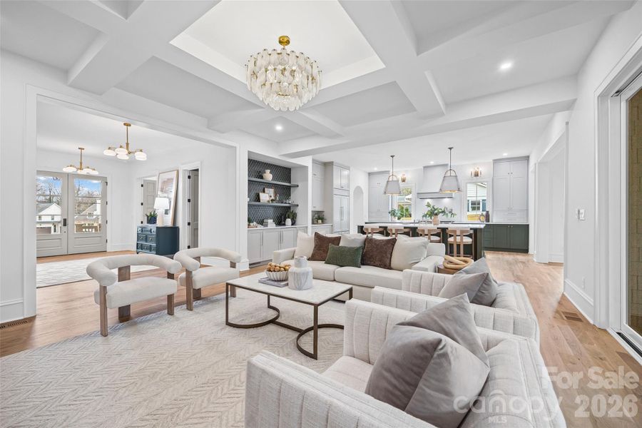 Furnished interior view inside a new home in , Charlotte (Image 10).