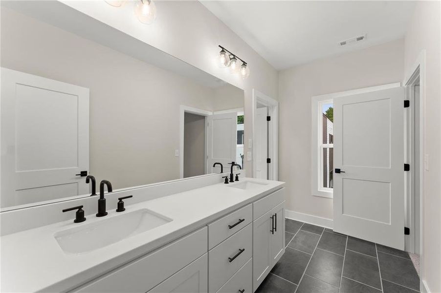 Furnished interior view inside a new home in West Town, Atlanta (Image 17). Furnished interior view inside a new home in West Town, Atlanta (Image 17).