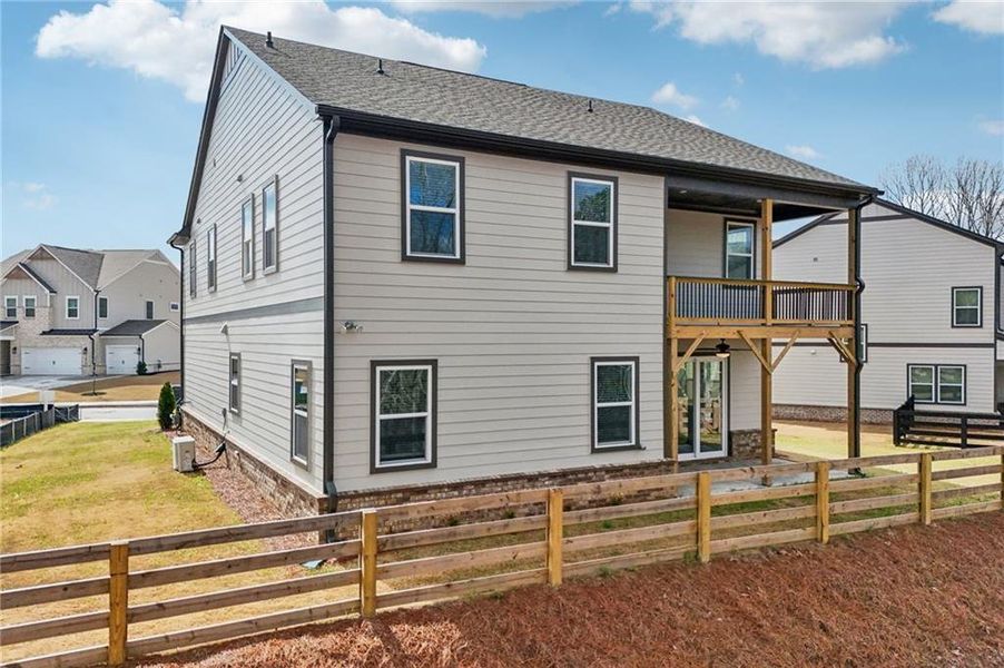 Exterior details and patio area of a home in Tiberon Woods, Cumming (Image 43). Exterior details and patio area of a home in Tiberon Woods, Cumming (Image 43).