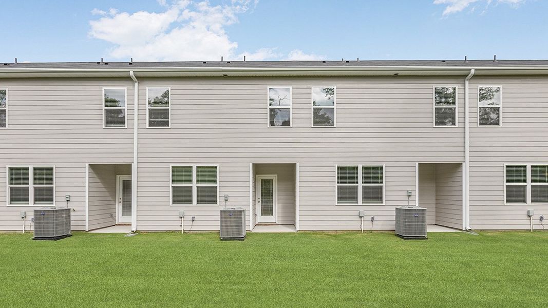 Exterior details and patio area of a home in Laurel Park Townhomes, Hephzibah (Image 3). Exterior details and patio area of a home in Laurel Park Townhomes, Hephzibah (Image 3).