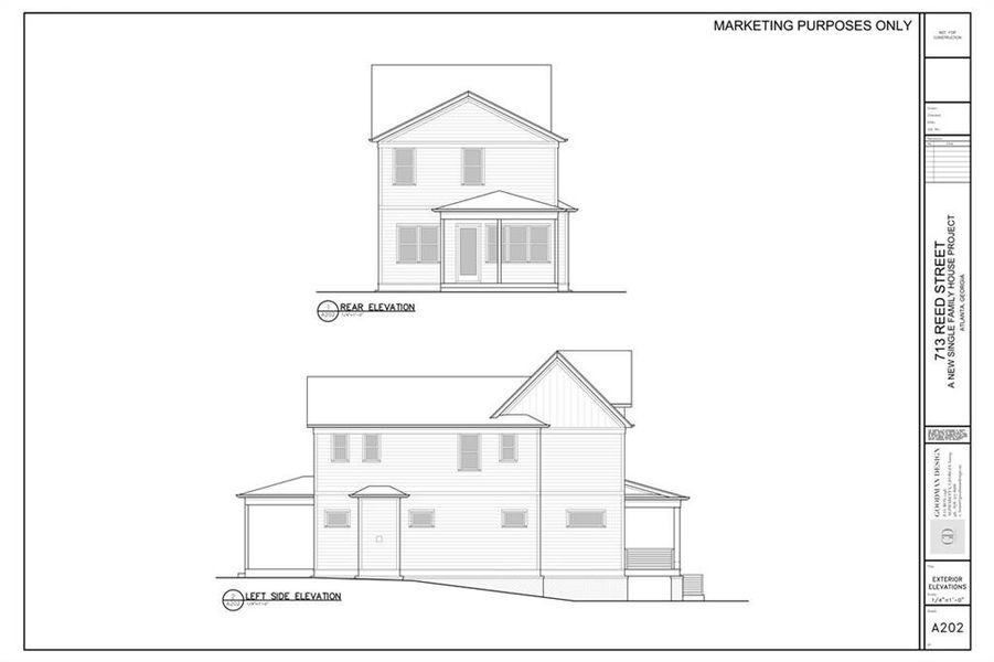 Exterior rendering of this home design in , Atlanta, GA (Image 3).