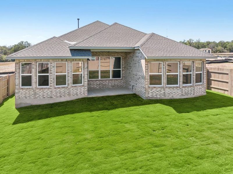 Exterior details and patio area of a home in The Colony, Bastrop (Image 2). Exterior details and patio area of a home in The Colony, Bastrop (Image 2).