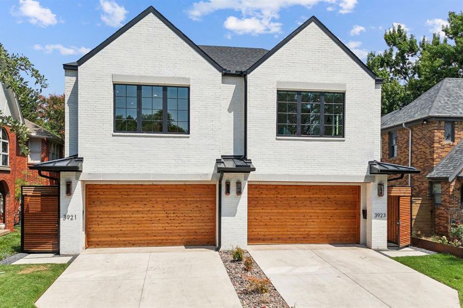 Front exterior of a new home in , Dallas, TX, highlighting curb appeal (Image 21).