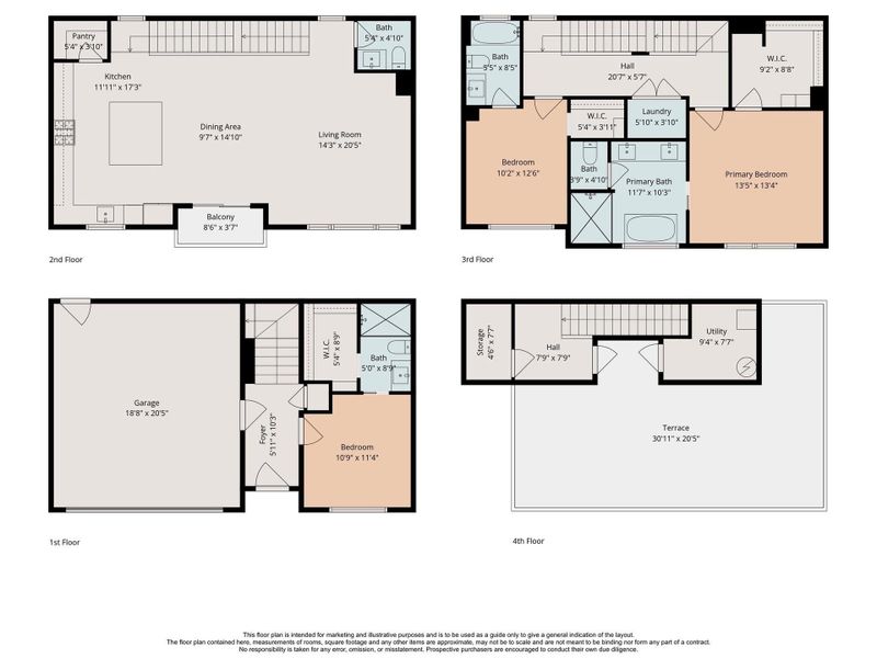 2D floor plan layout of this home in , Houston, TX (Image 6).