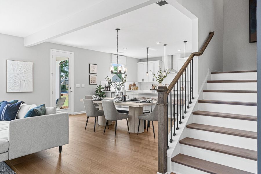 Representative furnished interior of a home built from the The Hickory A by Davidson Homes LLC in Wehunt Meadows, Hoschton (Image 9).