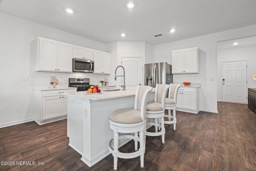 Furnished interior view inside a new home in Entrada, St. Augustine (Image 6).