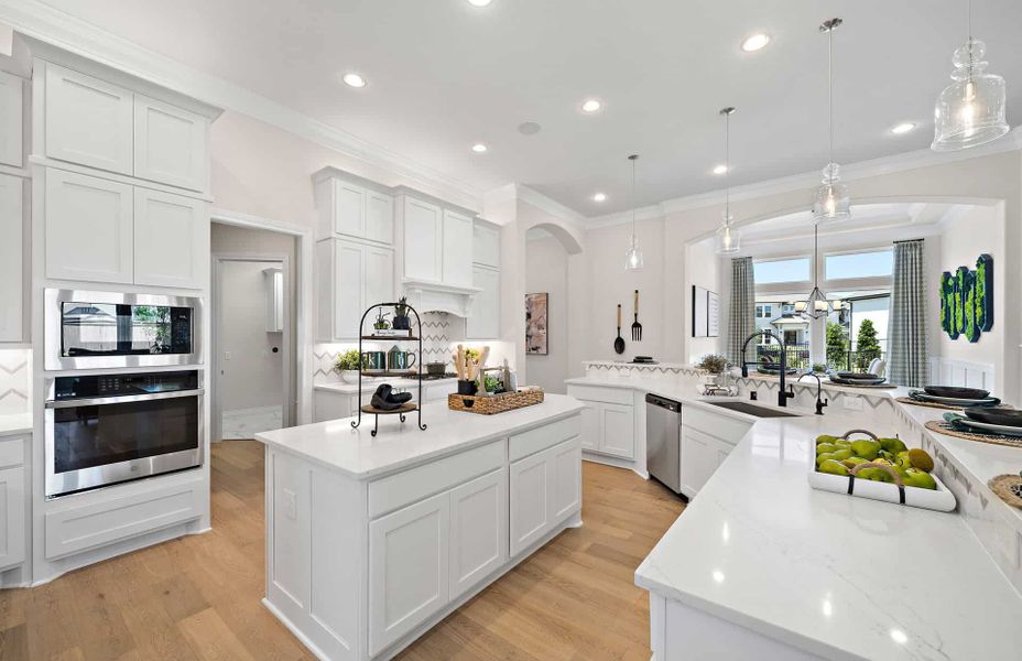 Representative furnished interior of a home built from the 3546 by Ravenna Homes in Artavia 70′, Conroe (Image 9).