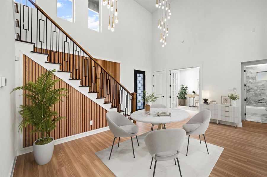 Furnished interior view inside a new home in , Fort Worth (Image 14).