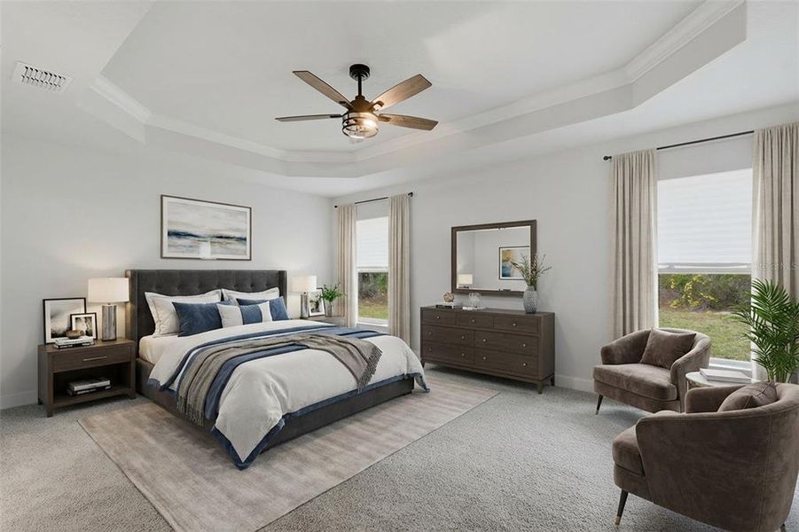 Furnished interior view inside a new home in Royal Highlands, Weeki Wachee (Image 34).