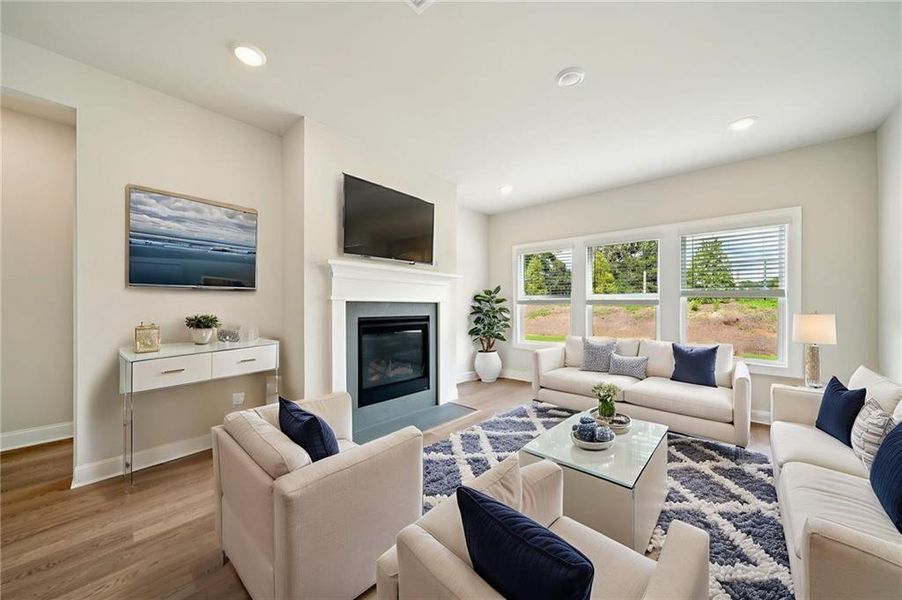 Furnished interior view inside a new home in Martin Springs - Estate Series, Lawrenceville (Image 11). Furnished interior view inside a new home in Martin Springs - Estate Series, Lawrenceville (Image 11).