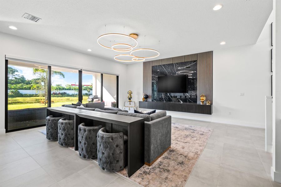 Furnished interior view inside a new home in , Boca Raton (Image 45). Furnished interior view inside a new home in , Boca Raton (Image 45).