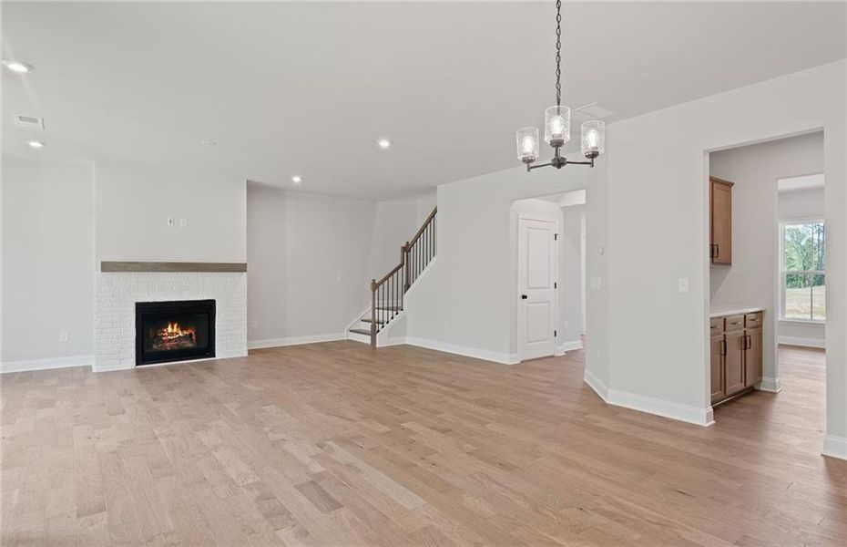 Spacious, unfurnished interior of a new home in Creekside at Skelton, Hoschton (Image 16).
