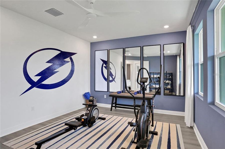 Furnished interior view inside a new home in Angeline, Land O' Lakes (Image 5).