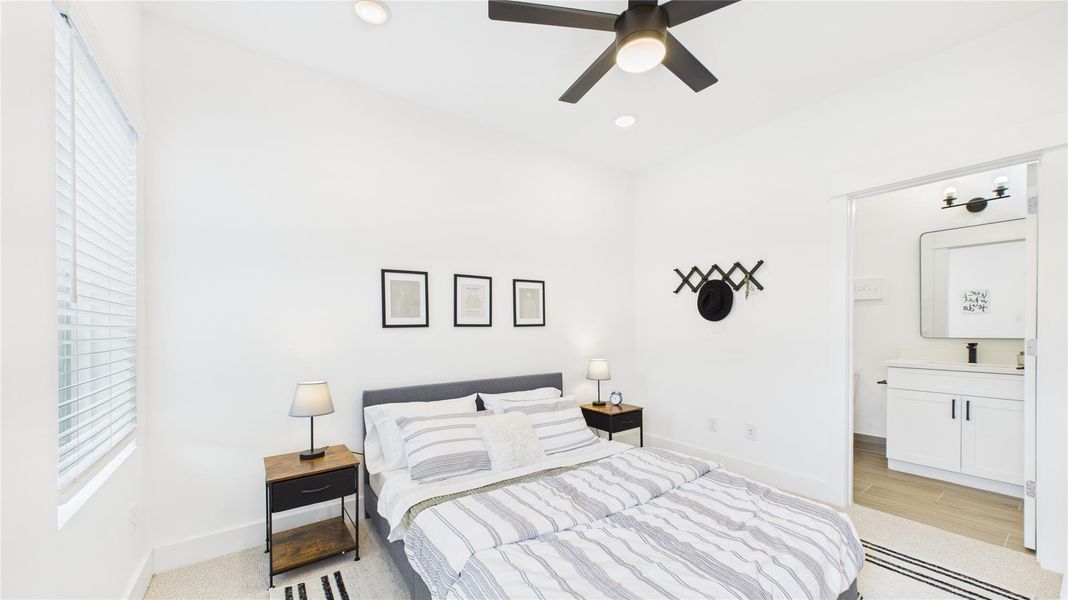 This inviting first-floor bedroom with a private bathroom and access to the backyard, creates a perfect blend of comfort and outdoor enjoyment. Designed with relaxation in mind, the space features ample natural light, a well-proportioned layout, and easy accessibility—ideal for those seeking both privacy and convenience. Whether used as a primary suite or a guest retreat, this bedroom enhances the home’s overall appeal, making it a valuable asset in any real estate listing. This inviting first-floor bedroom with a private bathroom and access to the backyard, creates a perfect blend of comfort and outdoor enjoyment. Designed with relaxation in mind, the space features ample natural light, a well-proportioned layout, and easy accessibility—ideal for those seeking both privacy and convenience. Whether used as a primary suite or a guest retreat, this bedroom enhances the home’s overall appeal, making it a valuable asset in any real estate listing.