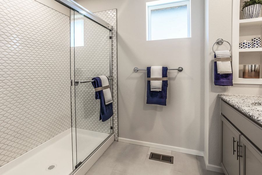 Representative furnished interior of a home built from the Newton by Hartford Homes in Trailside, Timnath (Image 11).