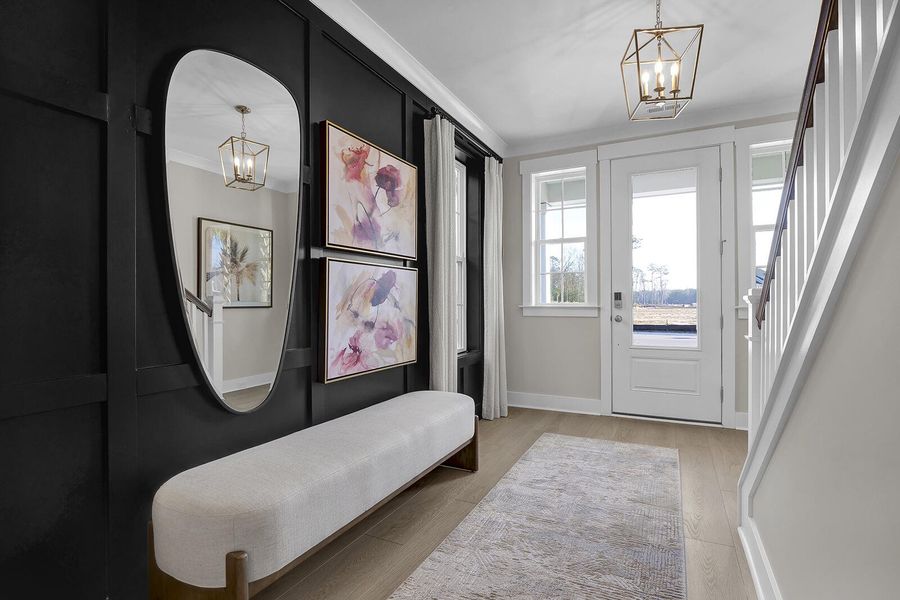 Furnished interior view inside a new home in , Summerville (Image 13).