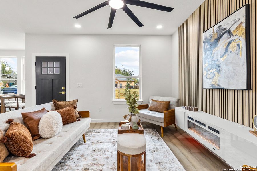 Furnished interior view inside a new home in , San Antonio (Image 18). Furnished interior view inside a new home in , San Antonio (Image 18).