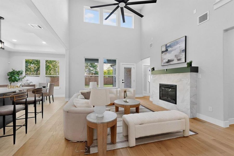 Furnished interior view inside a new home in , Rowlett (Image 26).