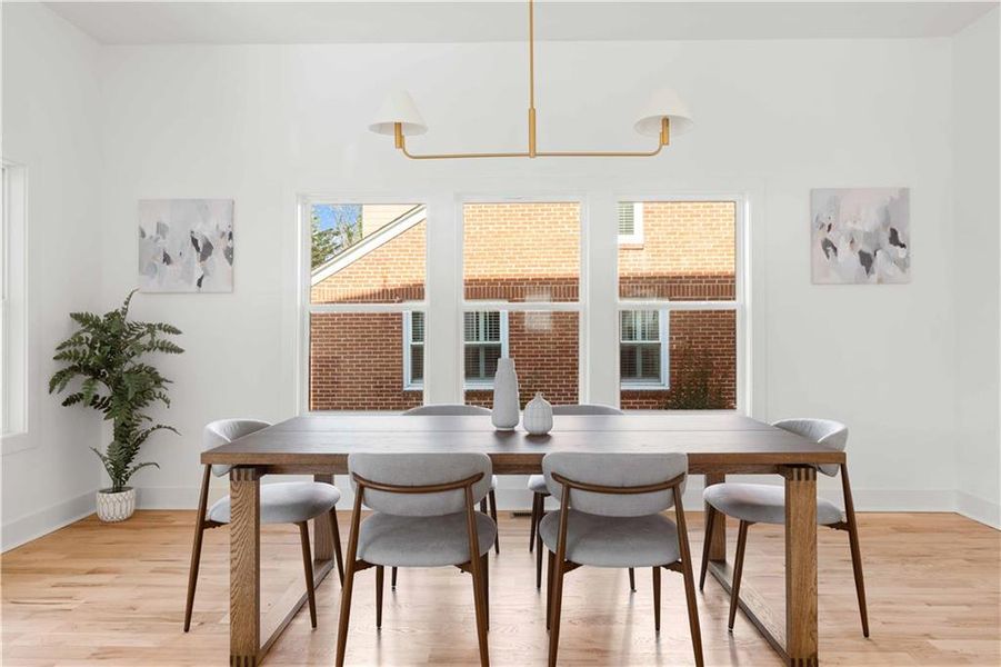 Furnished interior view inside a new home in , Atlanta (Image 36).