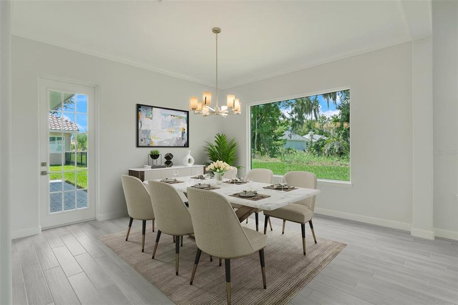 Furnished interior view inside a new home in Toscana, Palm Coast (Image 7). Furnished interior view inside a new home in Toscana, Palm Coast (Image 7).